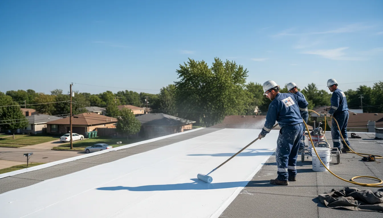 Commercial roof coating in Collins, OH near me